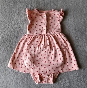 Carter's Pink Baby Onesie with Red Ladybugs
